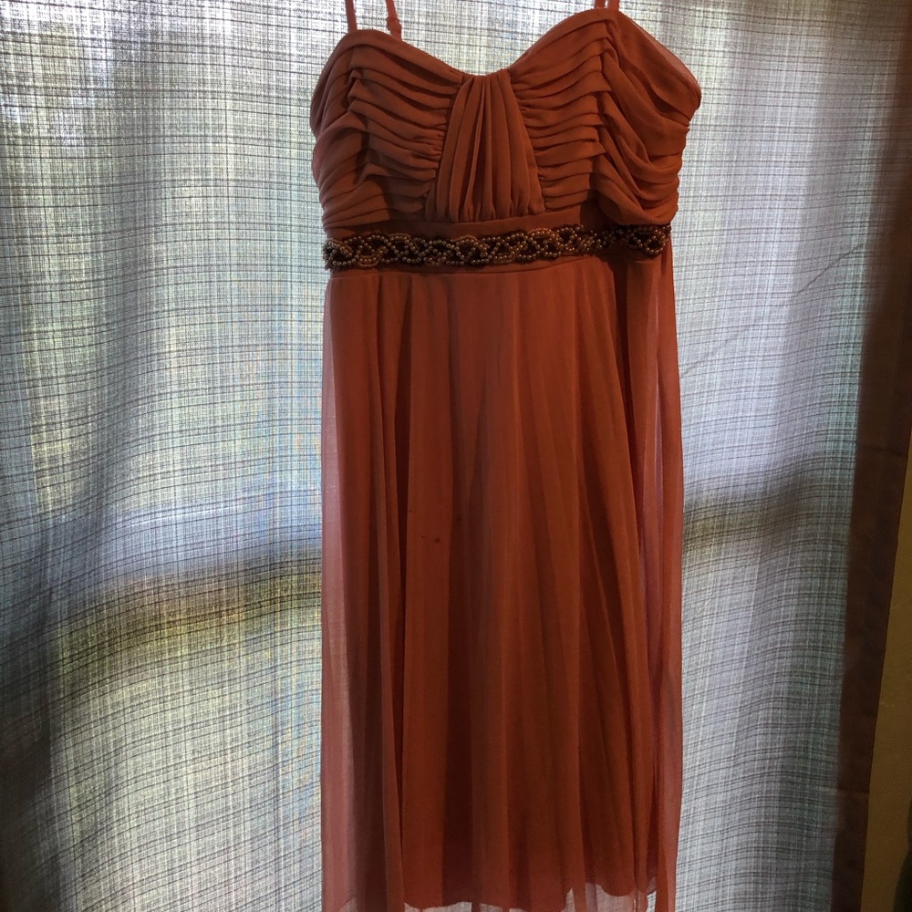 David’s Bridal Short Pink Dress